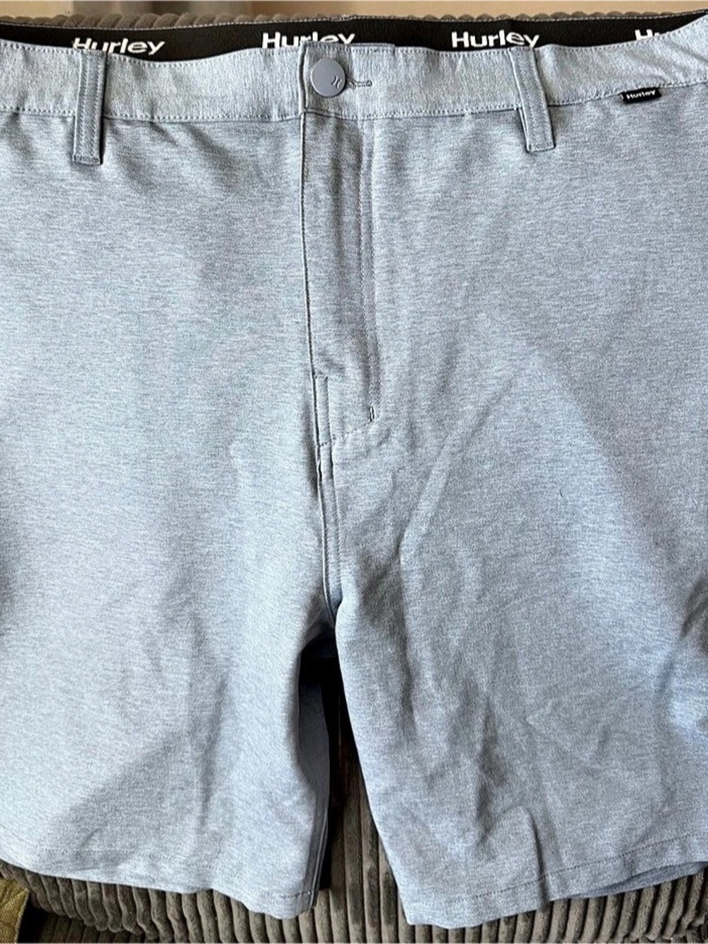Hurley Phantom Heather Walkshort Men's Gray Flat Front Shorts Waist 40